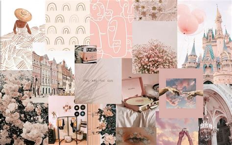 The Best Beige Vintage Macbook Wallpaper Aesthetic Collage Wallpaper