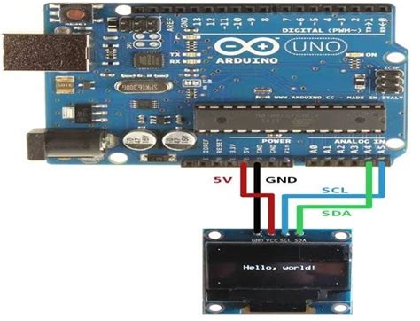 Oled Display Ssd Pinout Interfacing With Arduino Applications