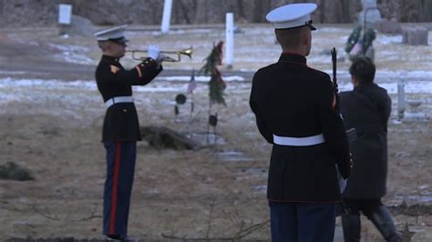 Taps 21 Gun Salute Tribute At Fallen Janesville Marines Funeral Youtube