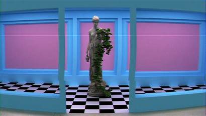 Background Aesthetic Vaporwave Desktop Wallpapers Roman Statue