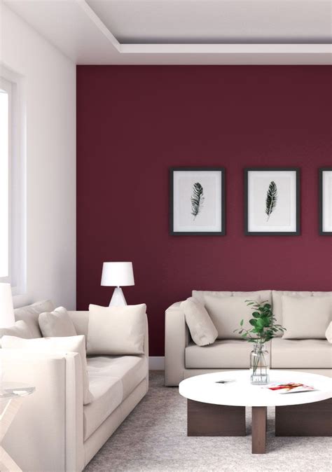 Painting Maroon Wall Design Alice Living