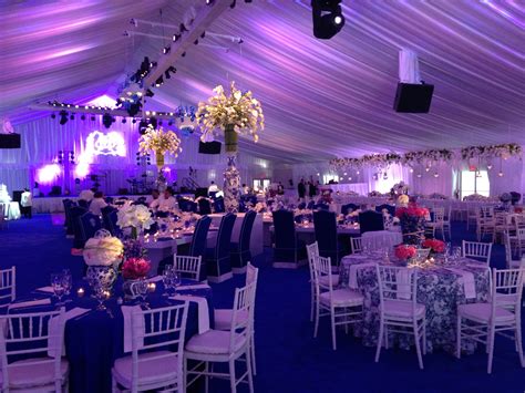 Wilkinson Rhodes Event Design Blue And White Wedding Reception White