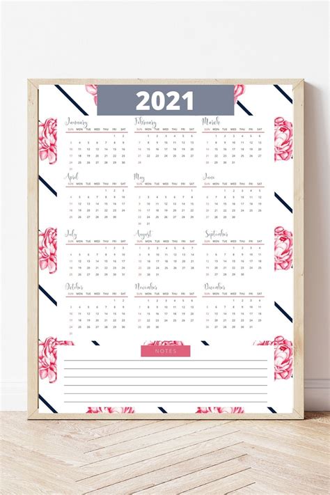 2021 Year Planner Printable A4 Free Printable Weekly Calendar Images