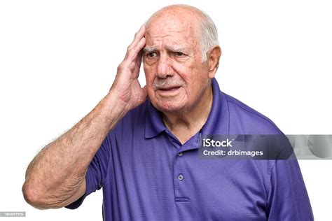 Confused Senior Man Stock Photo Download Image Now Confusion