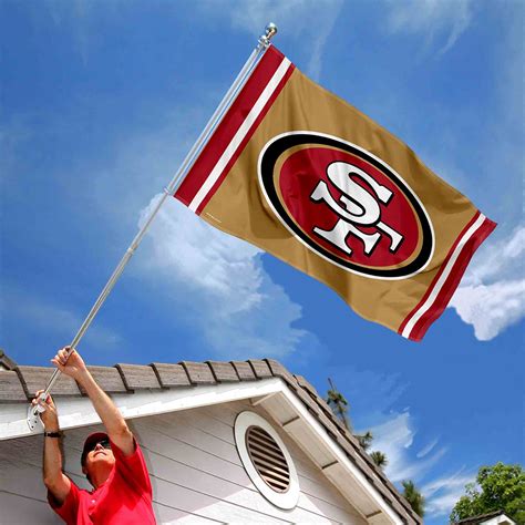 San Francisco 49ers Metallic Gold Nfl Flag Tailgating Banner