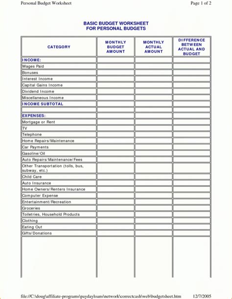 10 Personal Financial Planning Worksheets Worksheets Decoomo