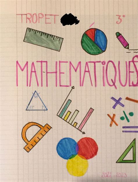 Id E Page De Garde Maths En Id E Pour D Corer Un Cahier Astuces Hot