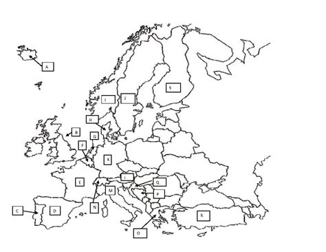 Europe Map Quiz Labeled Western Europe Map Quiz By Miss Kristen