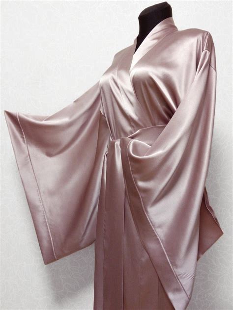 silk robe silk kimono robe bridal robe long silk robe plus etsy pink silk robe silk bridal