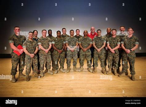 Us Marine Corps All Marine Wrestling Team Poses For A Photo In The