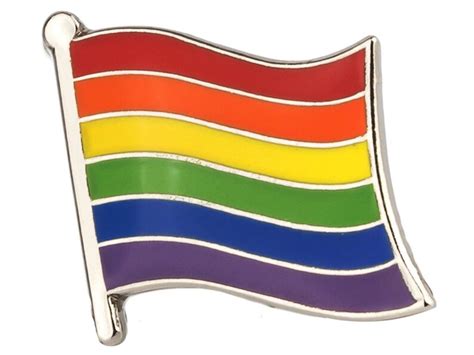 Pride Flag Enamel Pin Rainbow Pin Badge Lgbtq Pride Gay Etsy Uk