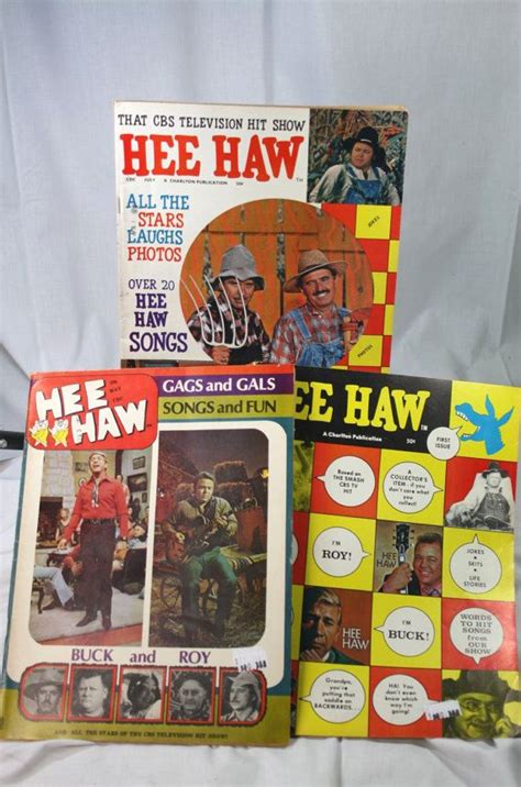 Vintage Hee Haw Television Show Magazines Lot Of 3 1970s Etsy
