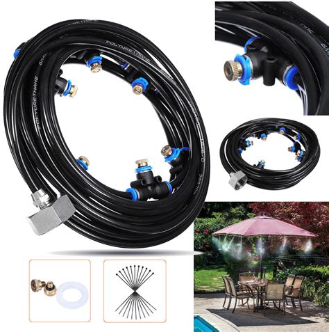 M Outdoor Mist Coolant System Water Sprinkler Garden Patio Mister Cooling Spray Kits Sale