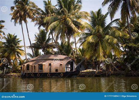 Kerala`s Landmark Is A Pleasure Boat And House Boat On The Seaweed