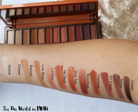 Urban Decay Naked Heat Palette Swatches Makeup Look And Review