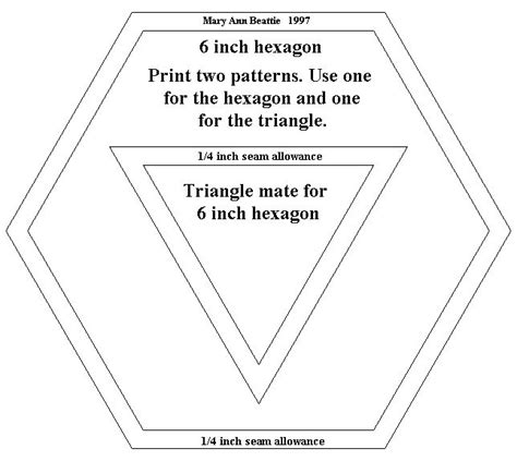 6 Inch Hexagon Template Printable Printable Free Templates