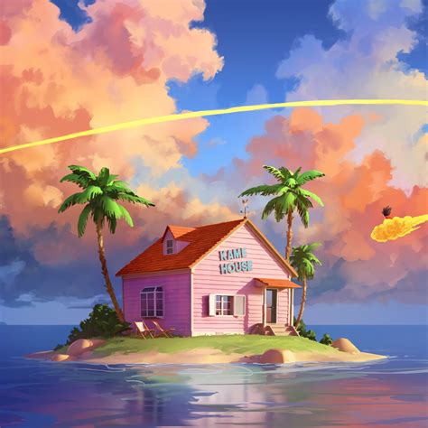 2048x2048 Resolution Kame House Dragon Ball Z Ipad Air Wallpaper