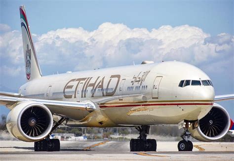 Etihad Boeing 77w Vacating The Runway After Landing Etihadairways