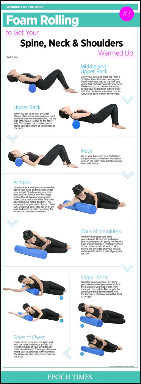 Foam Rolling Whole Body Warmup Part 3 Spine Neck And Shoulders