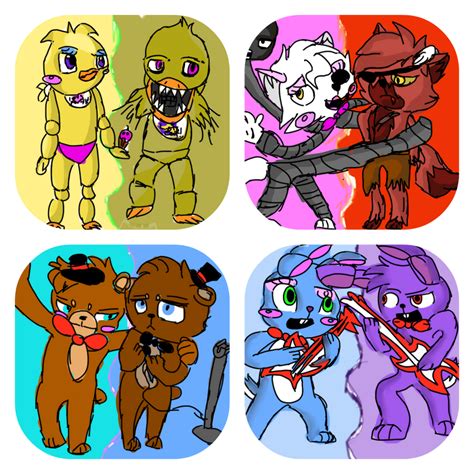 Fnaf Collage Colored And Edited By Mistydraw19 On Deviantart
