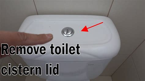 How To Remove Toilet Cistern Lid Dual Flush Buttons Youtube