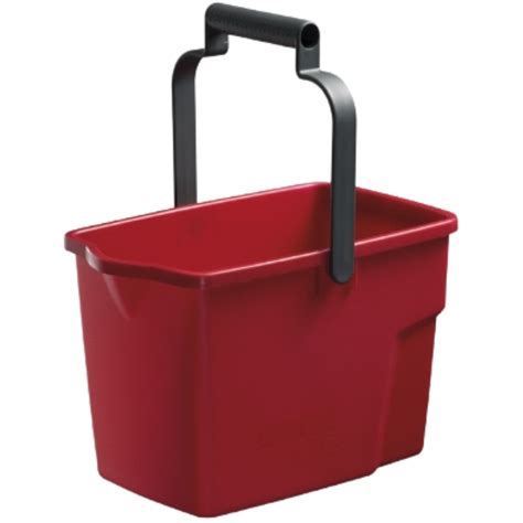 oates squeeze mop bucket red 9l each abconet