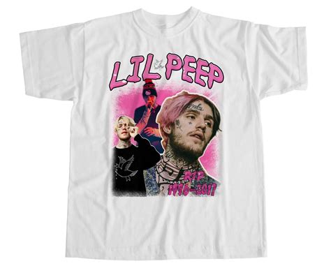 Lil Peep T Shirt Rapper Tribute Cry Baby Hip Hop Boy Music Tee Xan Rap