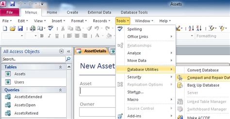Recover Classic Menus And Toolbars In Microsoft Access 2010 2013 2016