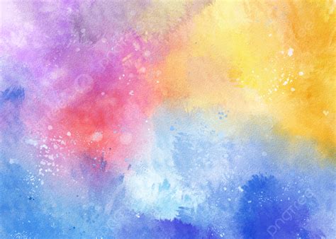 Colorful Bright Splash Watercolor Wallpaper Background Colorful