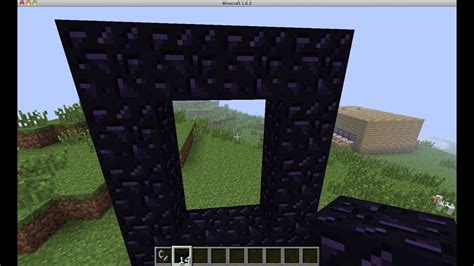 Minecraft How To Make A Nether Portal Youtube