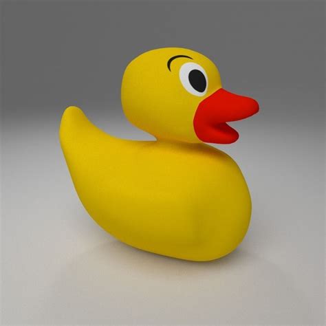 3d Model Of Cartoon Duck Low Poly Cgtrader