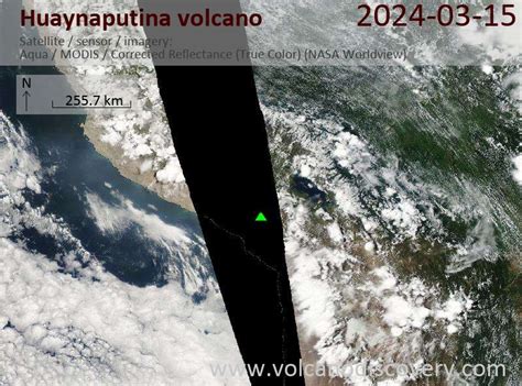 Latest Satellite Images Of Huaynaputina Volcano Volcanodiscovery