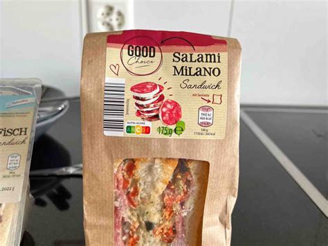 Aldi Salami Milano Sandwich Kalorien Neue Produkte Fddb