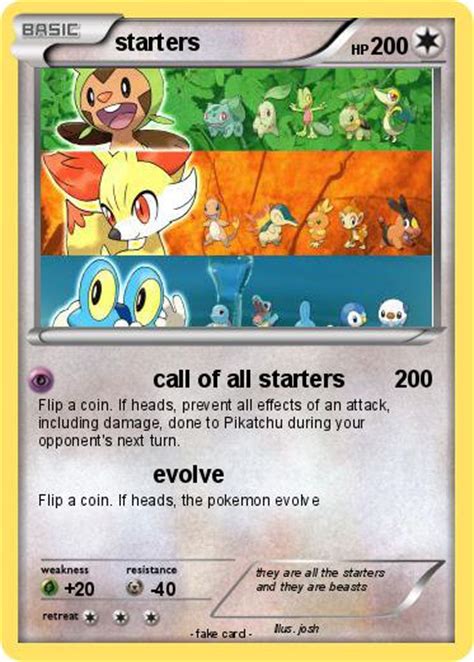 Pokémon Starters 102 102 Call Of All Starters My Pokemon Card