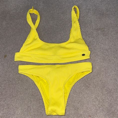 Pull And Bear Gorgeous Yellow Bikini With Cheeky Depop
