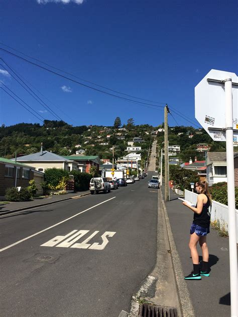 Baldwin Street, the world's steepest street, in Duniden, NZ | Baldwin street, Street, World