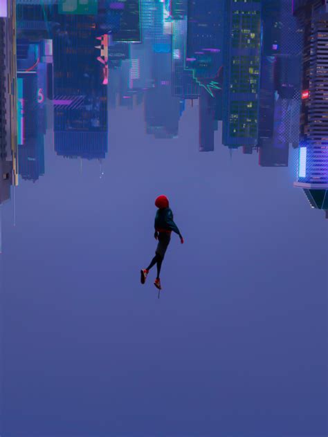 Wallpaper ID Cityscape Upside Down Spider Man Spider Man Into The Spider Verse