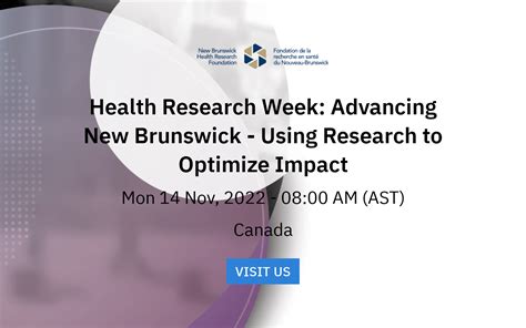 Health Research Week Advancing New Brunswick Using Research To