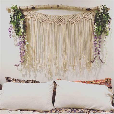Add style and flair with this wall tapestry. Amazon.com: Macrame Wall Hanging Boho Wedding Hanger Cotton Handmade Wall Art Home Wall Decor,42 ...