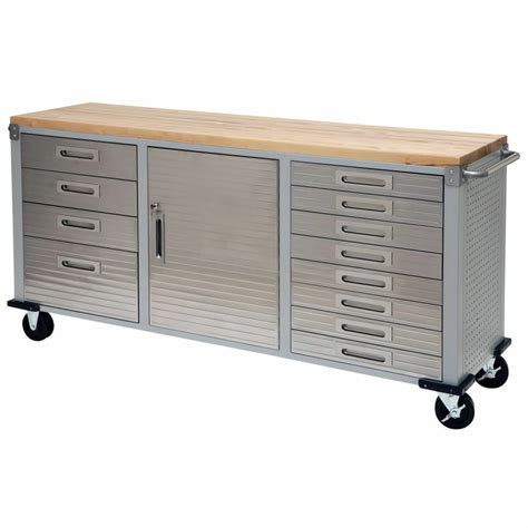 This product provides 16 distinct pieces and nearly 36 feet of infinite modular design options. Garage Rolling Metal Steel Tool Box Storage Cabinet Wooden ...