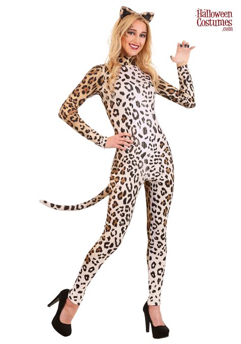 Leopard Womens Catsuit In 2021 Catsuit Womens Tiger Costume Tiger