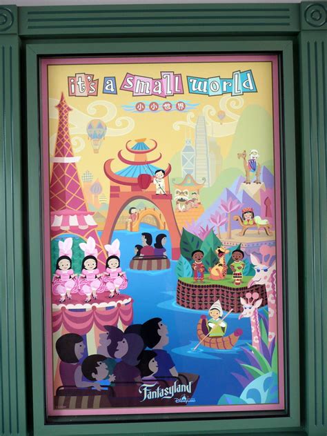 Watch the tour of the ride and sing along with this video.music belongs to walt disney company. It's a Small World poster - a photo on Flickriver