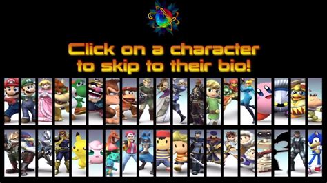 Super Smash Bros Brawl Character Biographies Youtube