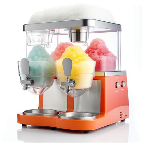 Premium Ai Image Snow Cone Machine With White Background High Qualit