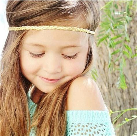 Baby Headbands Gold Silver Colors Elastic Braided Bands For Baby Girls