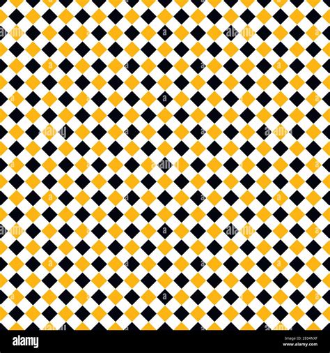 Seamless Yellow Black Rhombus Background Vector Industrial Safety