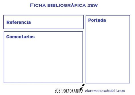 La Ficha Bibliográfica Zen Escritura Académica