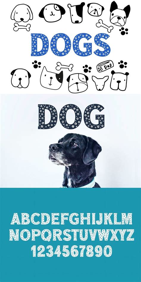 Dog Paw Pet Font 926038 Fancy Font Bundles Fancy Fonts Dog