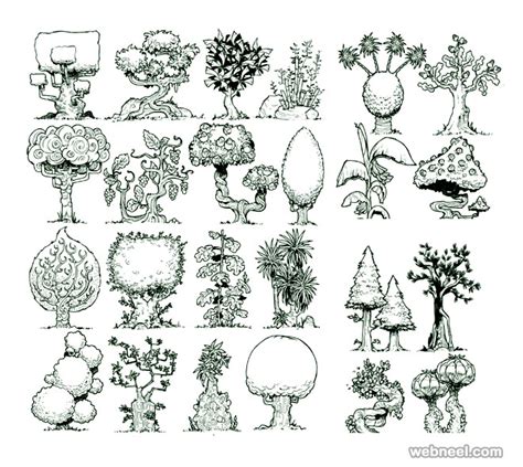 30 Beautiful Tree Drawings And Creative Art Works From Top Artists Part 2
