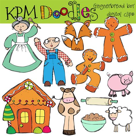 Gingerbread Man Characters Free Printables
